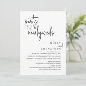 Feest met de Passen getrouwd, huwelijksdiner Kaart (Staand voorkant)