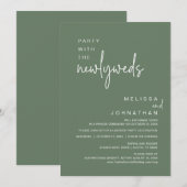 Feest met de Passen getrouwd, huwelijksdiner Kaart (Voorkant / Achterkant)