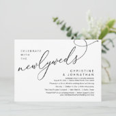 Feest met de Passen getrouwd, romantische bruiloft Kaart (Staand voorkant)