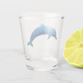 Feest met een bruinvis shot glas (Achterkant)