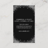 Feest met een kus visitekaartje (Achterkant)