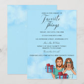 Feest met favoriete cadeaus uitwisselen kaart (Voorkant / Achterkant)