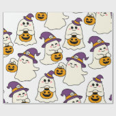 feest met halloweens cadeaupapier (Vlak)