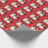 feest met kerst - kerst - feestfeest cadeaupapier (Hoek)