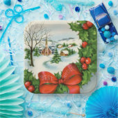 feest met kerst papieren bordje (Feest)