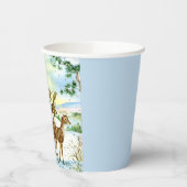 feest met kerstfeestvieren papieren bekers (Links)