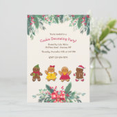 Feest met koekjes versieren kaart (Staand voorkant)