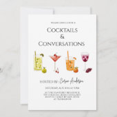 Feest met leuke cocktails en gesprekken kaart (Voorkant)