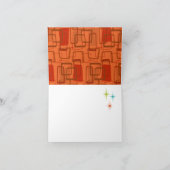 Feest met Mid-Century Modern cocktails ter gelegen Bedankkaart (Binnen)