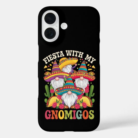 Feest met mijn Gnomigos-kabouter Cinco De Mayo Case-Mate iPhone Case (Achterkant)