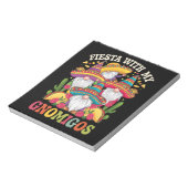 Feest met mijn Gnomigos-kabouter Cinco De Mayo Notitieblok (Linkerzijde)