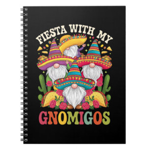 Feest met mijn Gnomigos-kabouter Cinco De Mayo Notitieboek