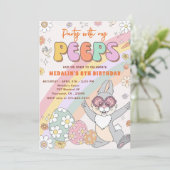 Feest met mijn Peeps verjaardagsfeestje Kaart (Staand voorkant)