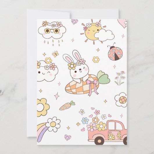 Feest met mijn Peeps verjaardagsfeestje Kaart (Achterkant)