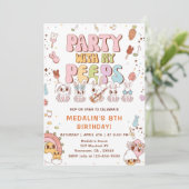 Feest met mijn Peeps verjaardagsfeestje Kaart (Staand voorkant)
