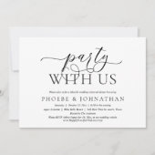 feest met ons, Classy Wedding Rehearsal Dinner Kaart (Voorkant)