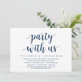 Feest met ons, Trouw Elopement Diner Dansen In Kaart (Staand voorkant)
