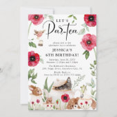 Feest met papavers: de verjaardag van het kleine m kaart (Voorkant)