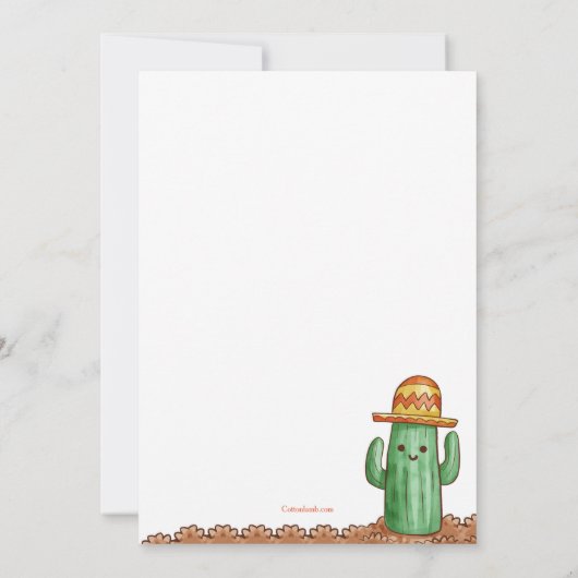 Feest met piñata uitnodiging (Achterkant)