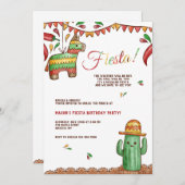 Feest met piñata uitnodiging (Voorkant / Achterkant)