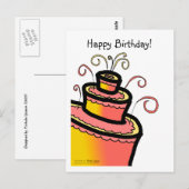 FEEST MET TAART! BRIEFKAART (Voorkant / Achterkant)