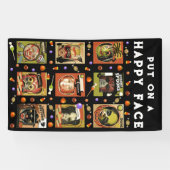 Feest met vintage Halloween-kostuums Spandoek (Horizontaal)