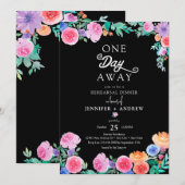 Feest | Mexicaanse Bloemen | Oefenavondeten Kaart (Voorkant / Achterkant)