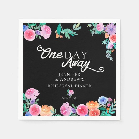 Feest | Mexicaanse Bloemen | Oefenavondmaal Servet (Voorkant)