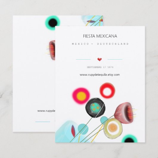 FEEST MEXICO KAART (Voorkant / Achterkant)