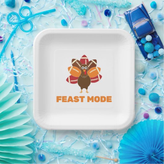 Feest Mode Thanksgiving en Football Papieren Bordje (Feest)