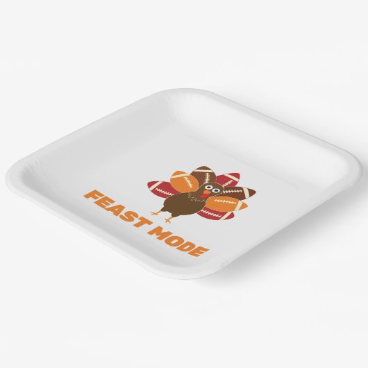 Feest Mode Thanksgiving en Football Papieren Bordje (Gebogen)