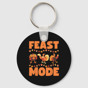 Feest Mode Turkije Dag Thanksgiving Kerstgezin Sleutelhanger