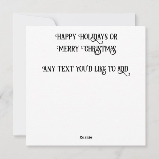 Feest Muis Feestdagenkaart (Achterkant)