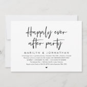 Feest na de bruiloft, Bruiloftreceptie Kaart (Voorkant)