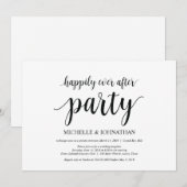 Feest na 'gelukkig tot het eind toe', uitnodiging  (Voorkant / Achterkant)