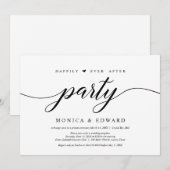 Feest na gelukkig voor altijd, trouwen met een elo kaart (Voorkant / Achterkant)