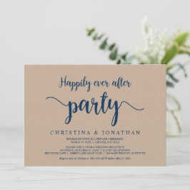 Feest na 'Happily Ever After', Bruine Kraft Elopem Kaart