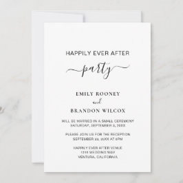 Feest na 'Happily Ever After' Eenvoudige Trouwrece Kaart
