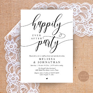 Feest na 'Happily Ever After', moderne bruiloftsre Kaart