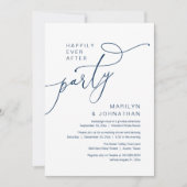 Feest na 'Happily Ever After', moderne diner recep Kaart (Voorkant)