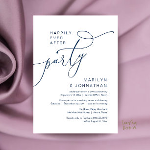 Feest na 'Happily Ever After', moderne diner recep Kaart