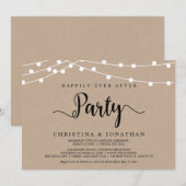 Feest na 'Happily Ever After',  String Lights Trou Kaart (Voorkant / Achterkant)