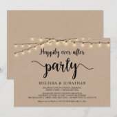 Feest na 'Happily Ever After', String Lights Trouw Kaart (Voorkant / Achterkant)