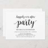 Feest na 'happily ever after', uitnodiging voor ee (Voorkant / Achterkant)