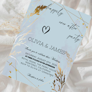 Feest na het huwelijk Happily Ever After Bruilofts Kaart