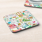 feest nieuwjaarsfeest onderzetter (Linkerzijde)