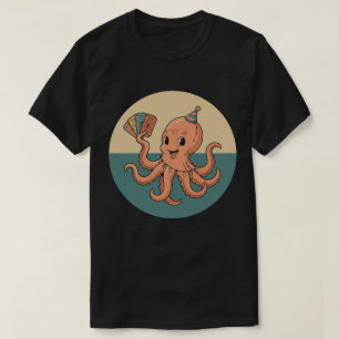Feest Octopus met Carnavals Tickets - Retro Plezie T-shirt