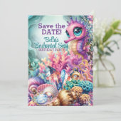 Feest onder de Magische Betoverde Zee Kaart (Staand voorkant)