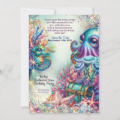 Feest onder de Magische Betoverde Zee Kaart (Achterkant)