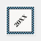 Feest op! Blauw2 Servet (Voorkant)